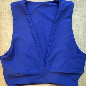 Skatie Royal Blue Crop Top EUC Small